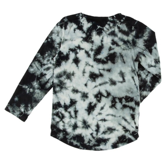 Miki Miette - Boys Buzz Tie Dye Henley in Bandit