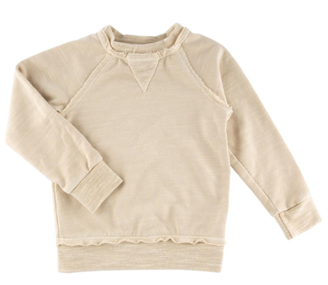 Miki Miette kids oatmeal pullover
