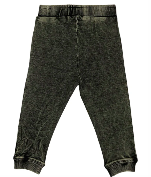 Mish Mish - Boys Distressed Denim Knit Joggers in Black