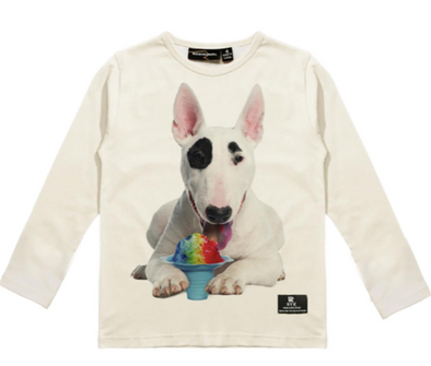 Rock Your Kid snow cone bull terrier shirt     