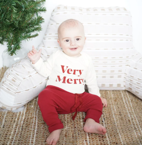 Emerson and Friends - Very Merry Long Sleeve Baby Onesie