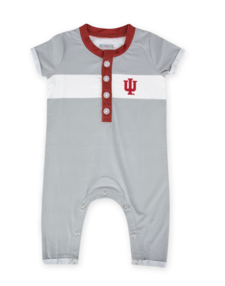Authentic Brand - Indiana University Short-Sleeved Henley Romper