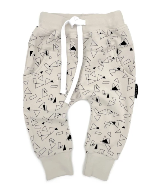 Little Bipsy - Triangle Joggers in Almond