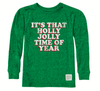 Retro Brand - Holly Jolly Long Sleeve in Heather Green