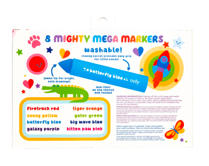 Ooly - Mighty Mega Markers Pack of 8