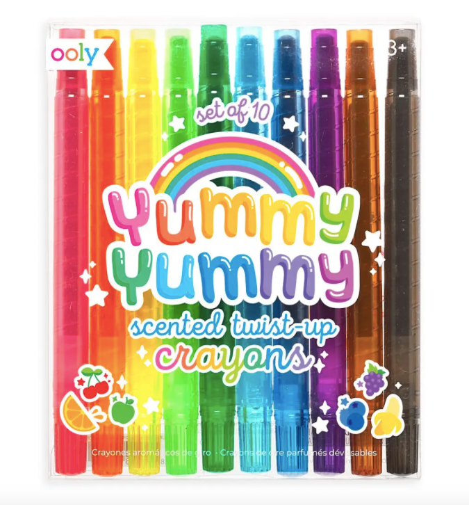 Ooly - Yummy Yummy Scented Twist Up Crayons Pack of 10