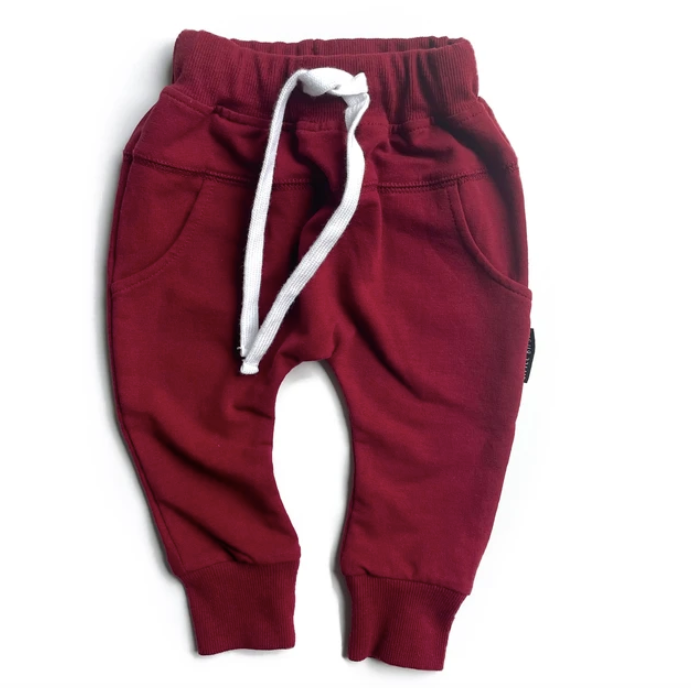 Little Bipsy - Pocket Joggers in Cranberry