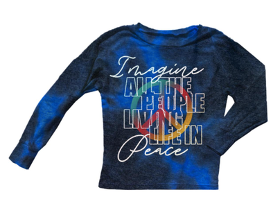 Rowdy Sprout Imagine tye dye long sleeve