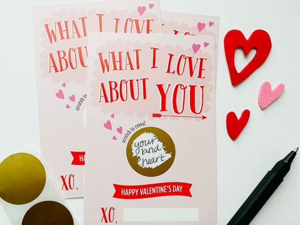 Paprika - Valentine's Postcard Scratch-Off Set of 10