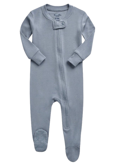 Basic Baby Modal Footies in Light Blue