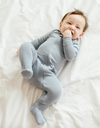 Basic Baby Modal Footies in Light Blue