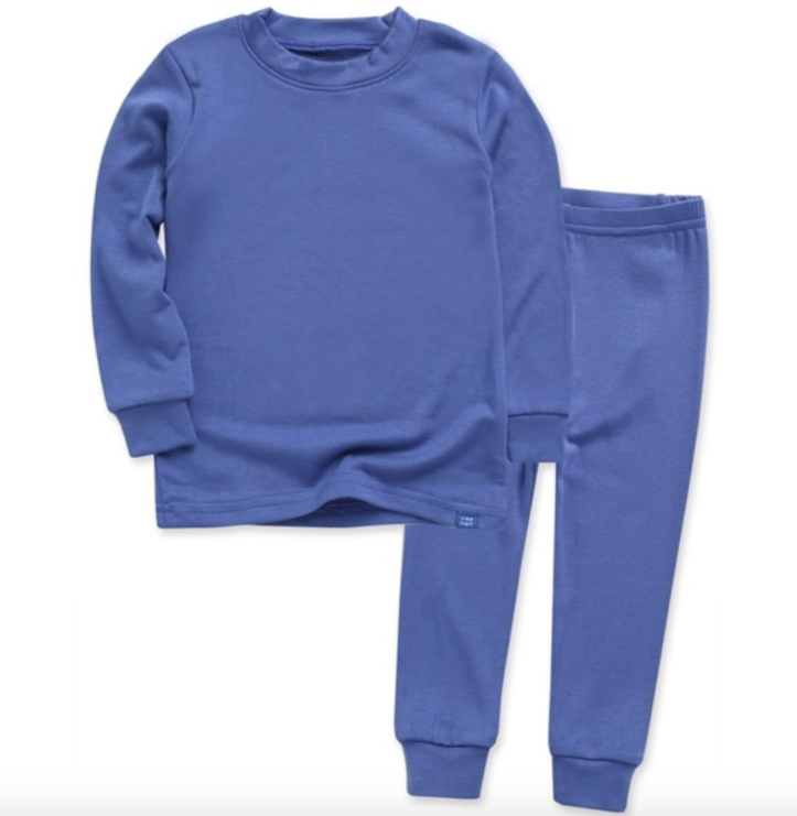 Basic Kids Modal Pajamas in Blue