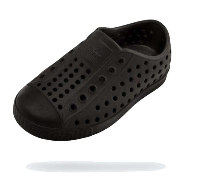 Native - Kids' Jefferson Shoe - Solid Black (4 an 5)