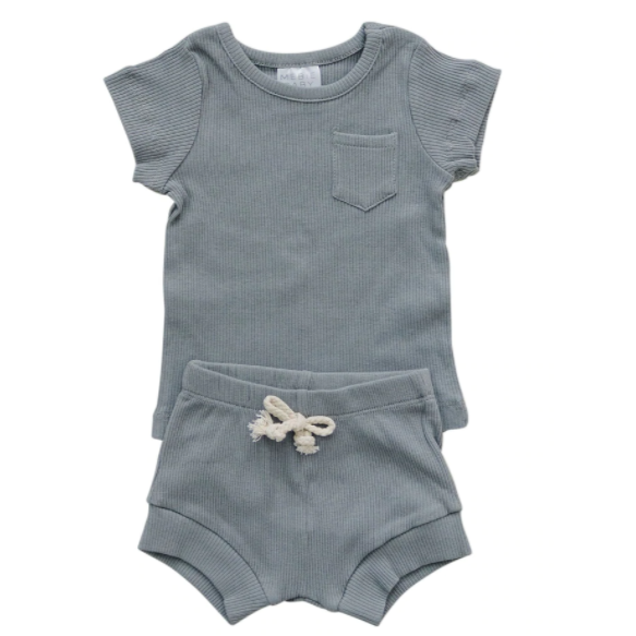 Mebie Baby Two piece ribbed set