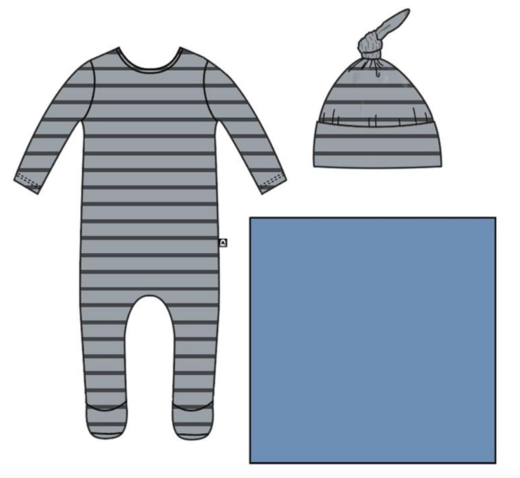 Rags - Essentials Newborn Bundle in Quarry Stripe