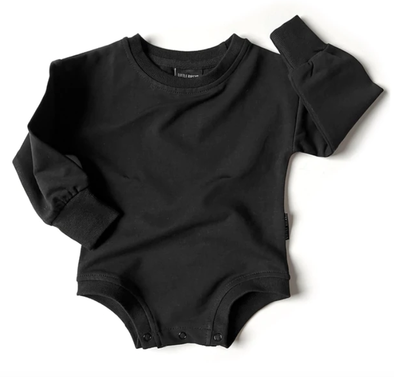 Little Bipsy - Pullover Onesie in Black