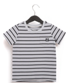 Rags - Short-Sleeve Chest Pocket Tee in Quarry Stripes