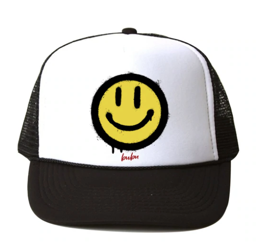 Bubu - Baby/Toddler/Kids Trucker Hats - Smile in Black/White