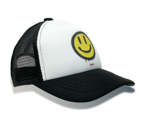 Bubu - Baby/Toddler/Kids Trucker Hats - Smile in Black/White