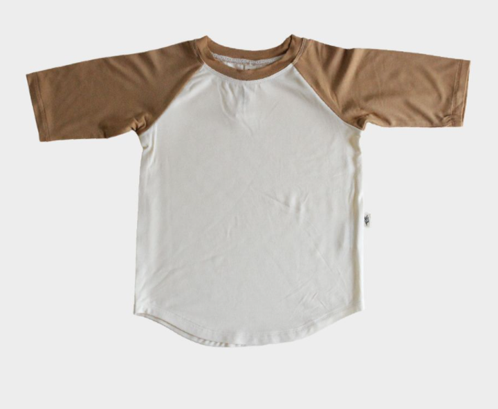 Babysprouts Baseball Tee in Camel