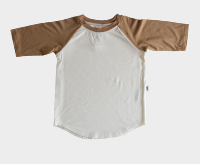 Babysprouts Baseball Tee in Camel