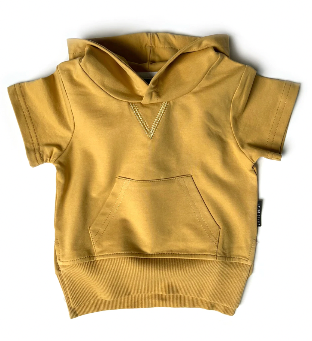 Little Bipsy - Short Sleeve Hoodie in Sunny Day