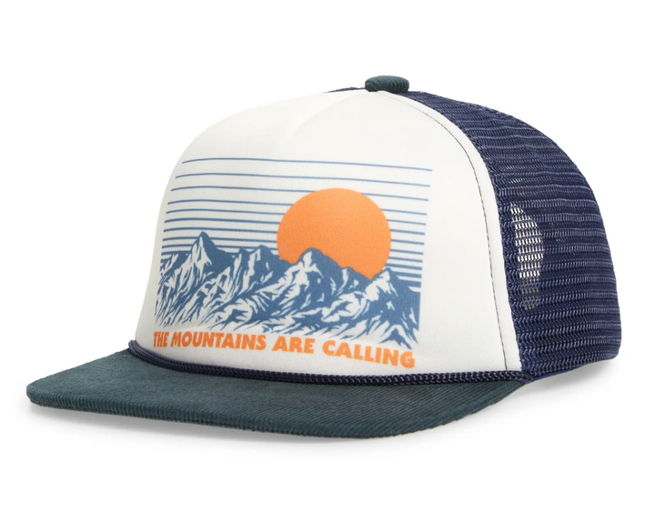 Tiny Whales - Mountains Are Calling Trucker Hat in River Blue