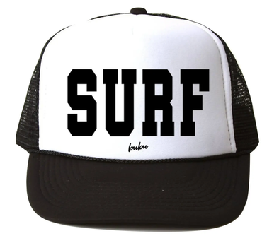 Bubu - Baby/Toddler/Kids Trucker Hats - SURF in Black/White