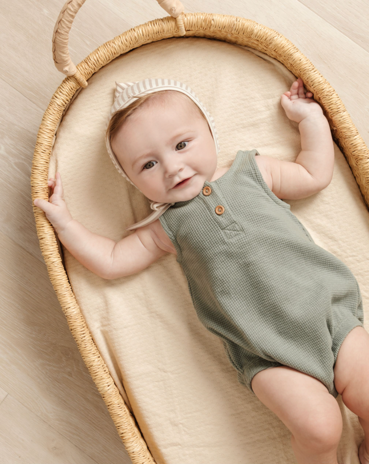 Quincy Mae - Waffle Sleeveless Bubble in Spruce
