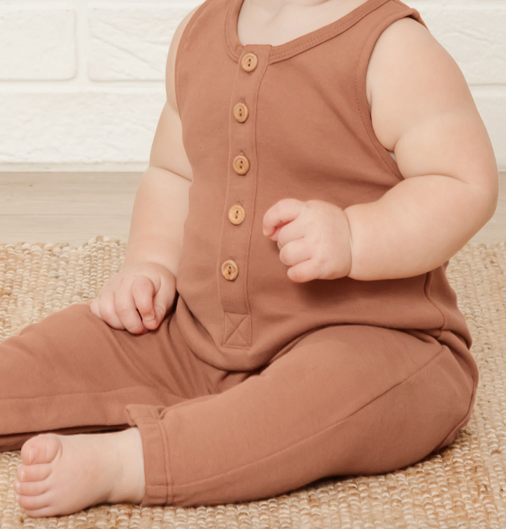 Quincy Mae - Sleeveless Jumpsuit in Amber