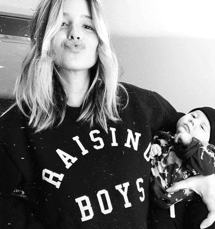 Ford and Wyatt - Women's RAISING BOYS™  Everyday Sweatshirt in Black