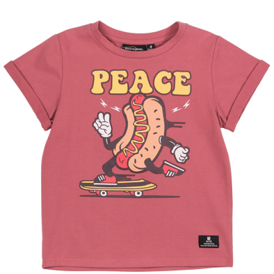 Peace Hotdog shirt by Rock Your Kid