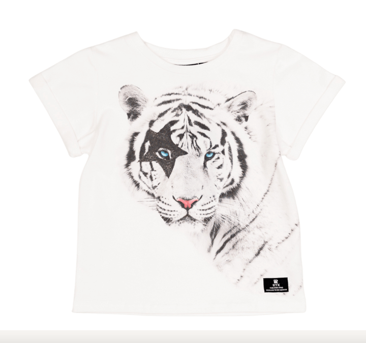 Rock Your Kid - Tiger Star Tee in Cream