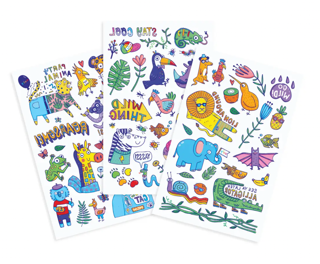 Ooly - Temporary Tattoos - Party Animals
