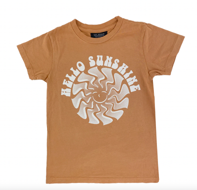 Tiny Whales - Hello Sunshine Tee in Rust