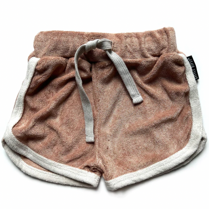 Little Bipsy cinnamon terry cloth shorts