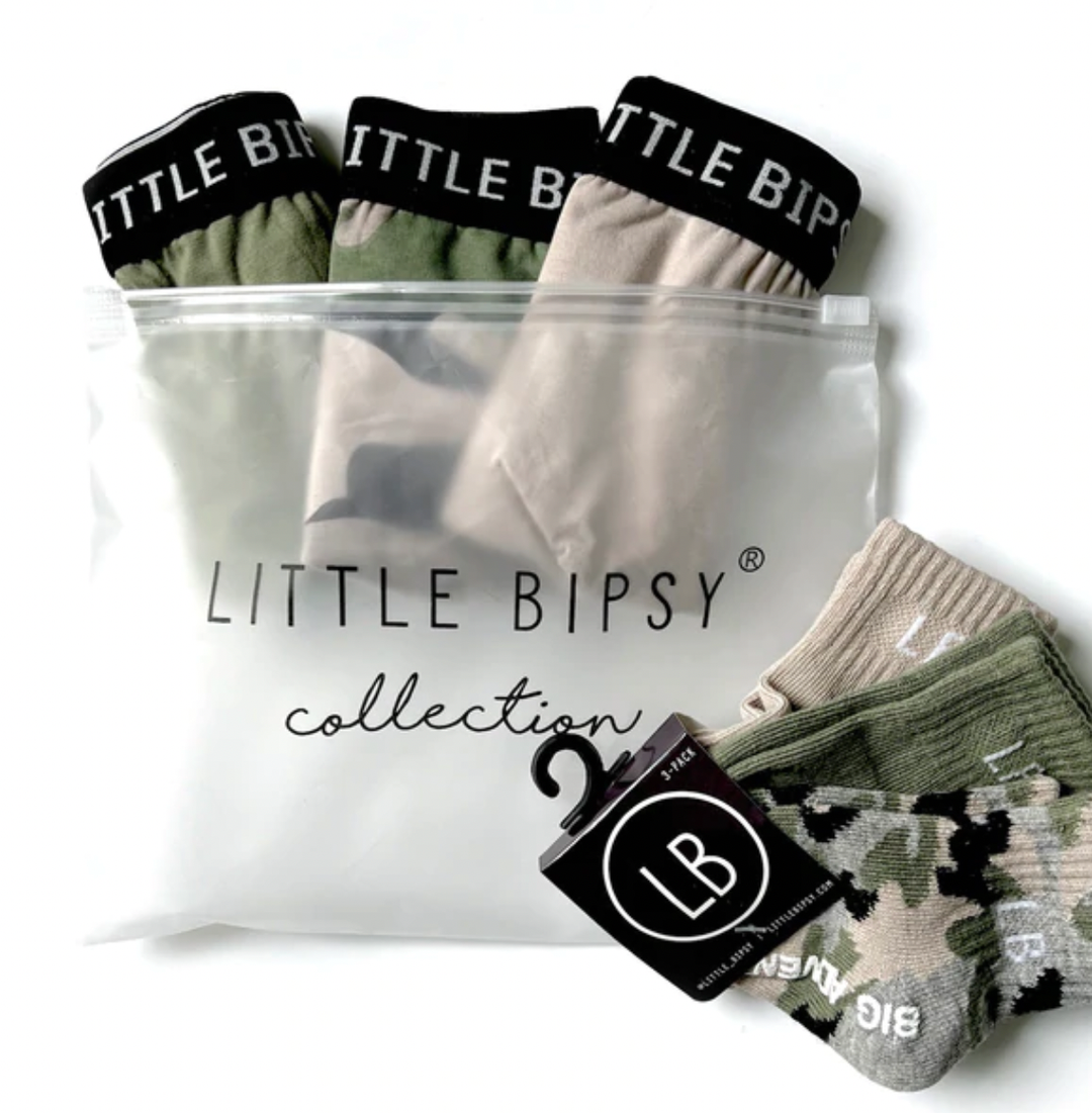 Little Bipsy - Boxer Briefs 3-Pack in Camo Mix