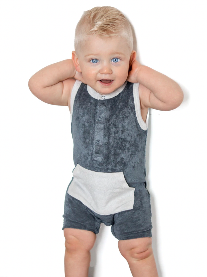 Little Bipsy terry cloth romper