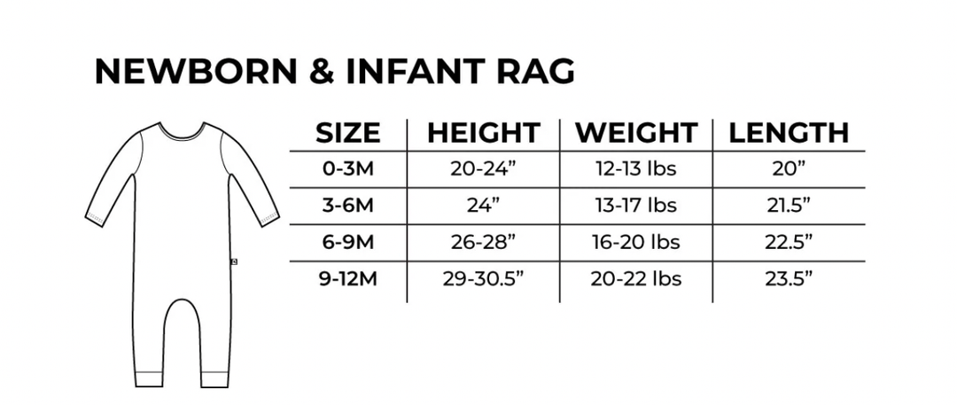 Rags - Essentials Infant Peekabooty Romper in Sagebrush Stripe