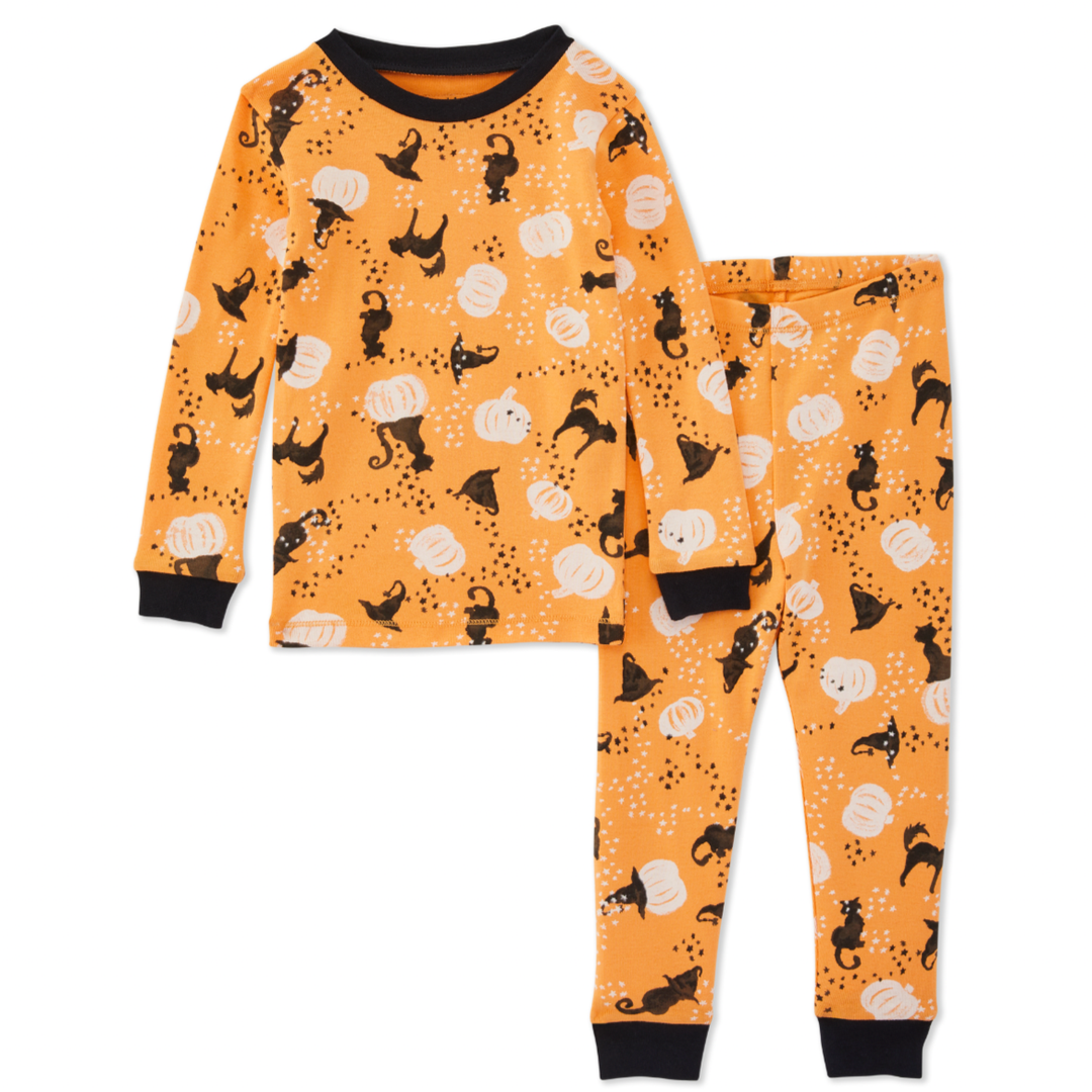 Burt s Bees Organic Magic Mischief 2 Piece Halloween Pajamas