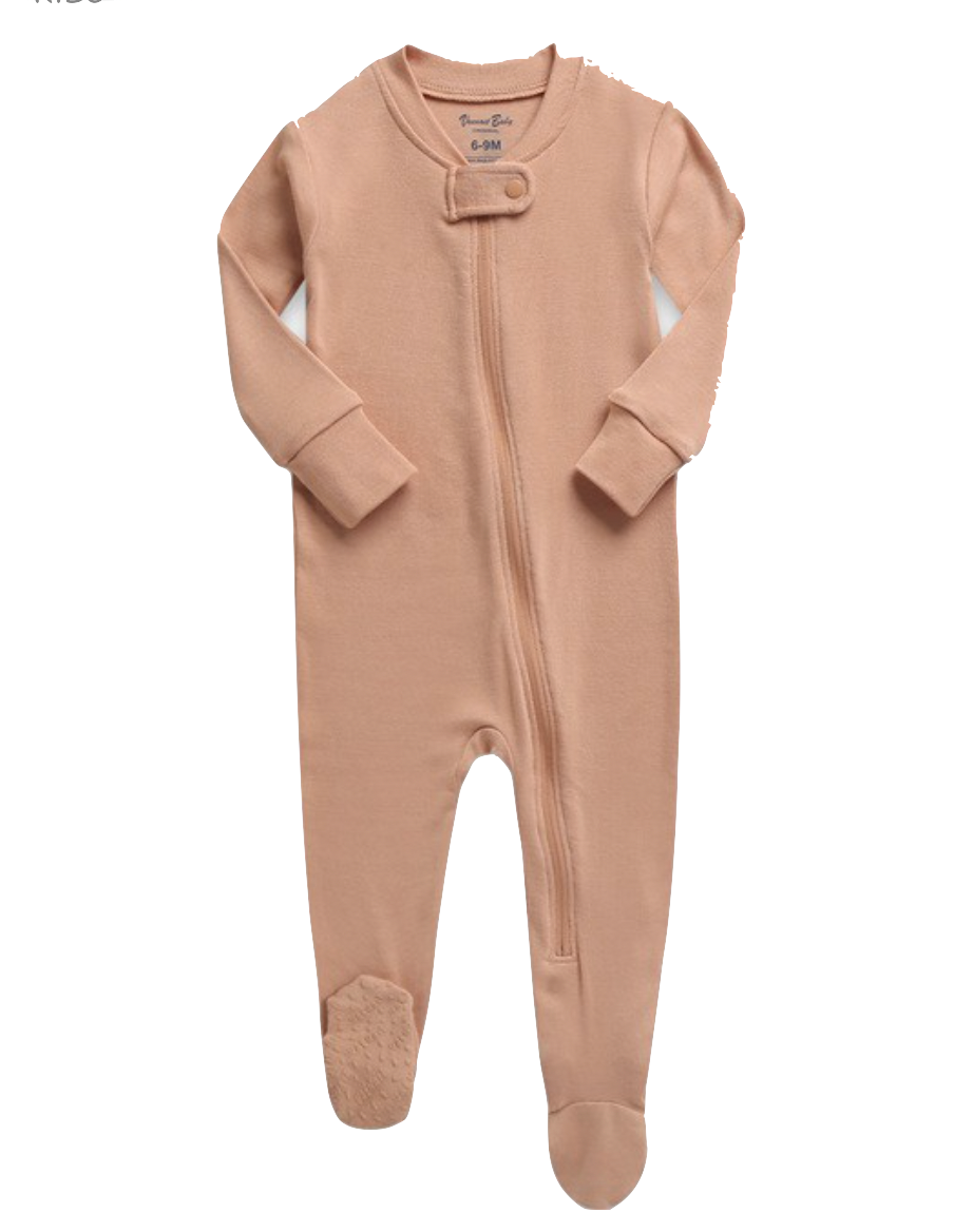 Basic Baby Modal Footies in Warm Sand