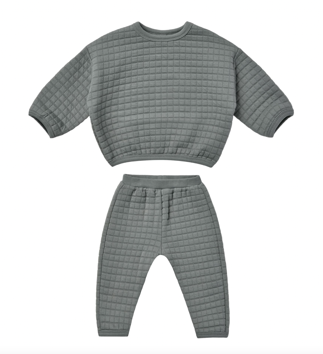 Quincy Mae - Quilted Pant Set in Dusk
