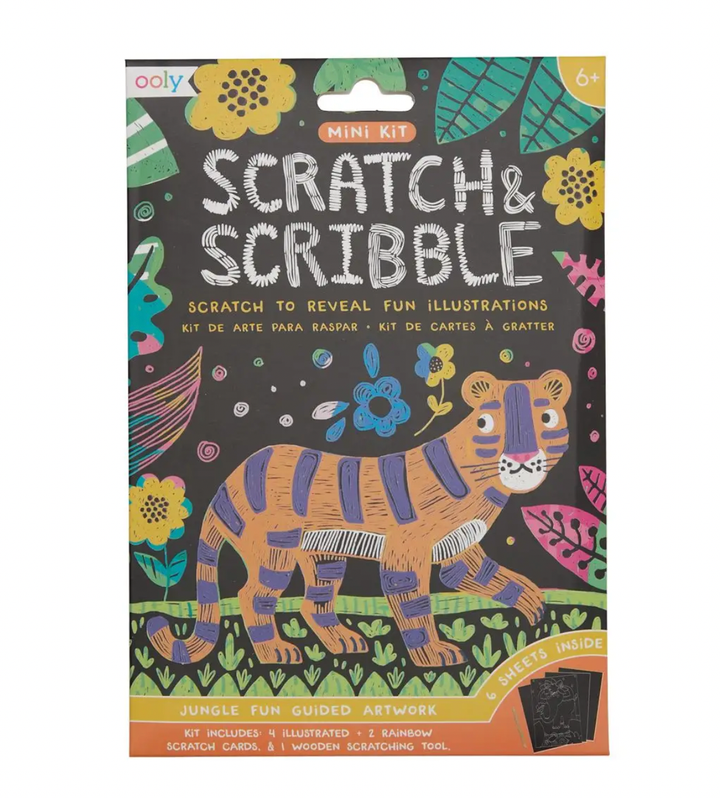 Ooly - Mini Scratch & Scribble Kit Jungle Fun