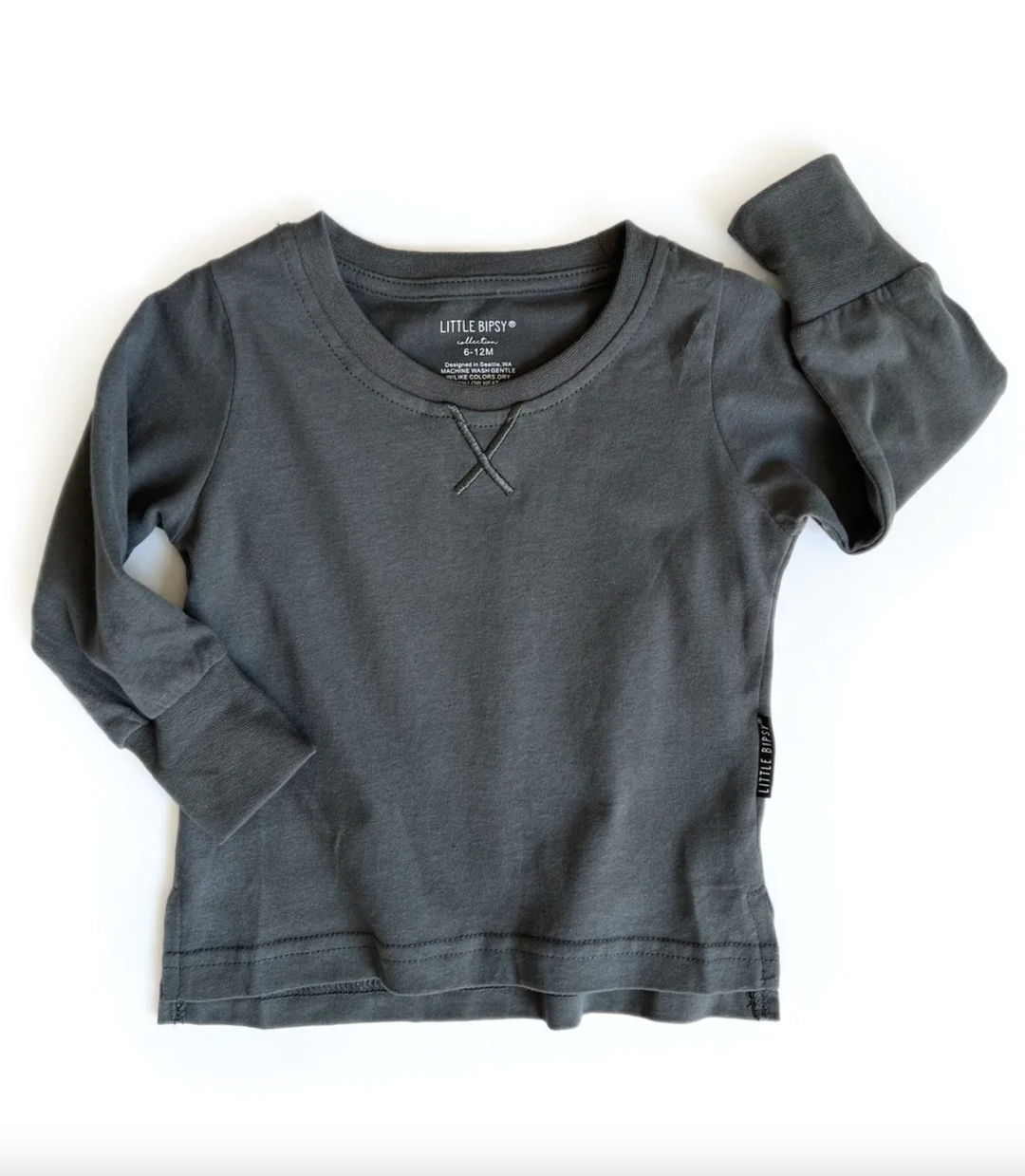 Little Bipsy - Long Sleeve Tee in Pewter