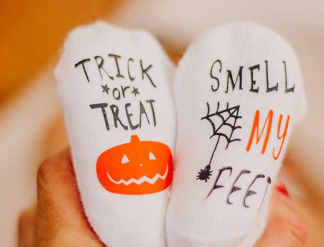 Trick-or-Treat/Smell My Feet - Baby Halloween Socks