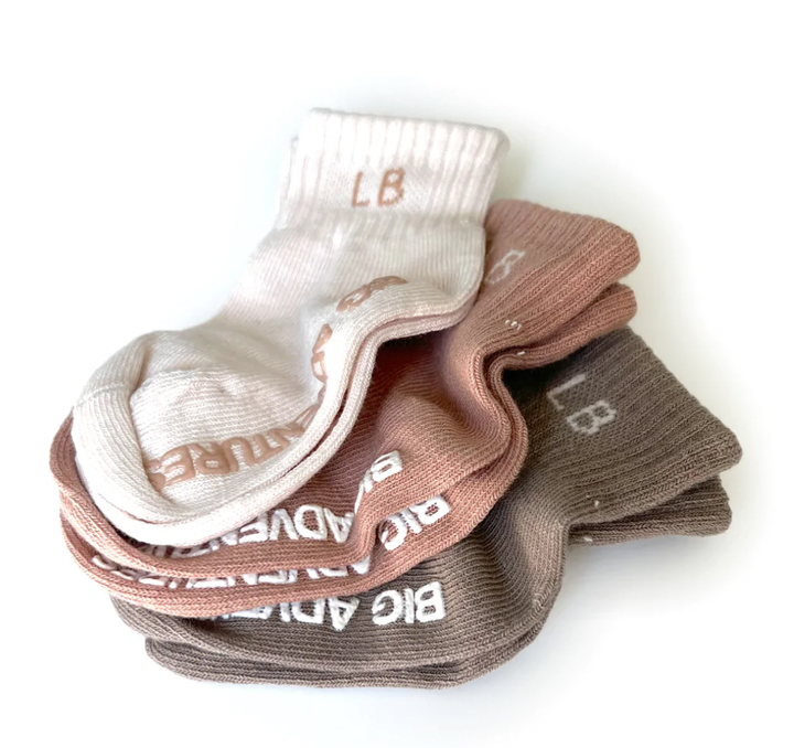 Little Bipsy - 3-Pack Socks - Clay Mix