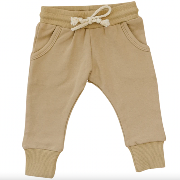 tan baby joggers