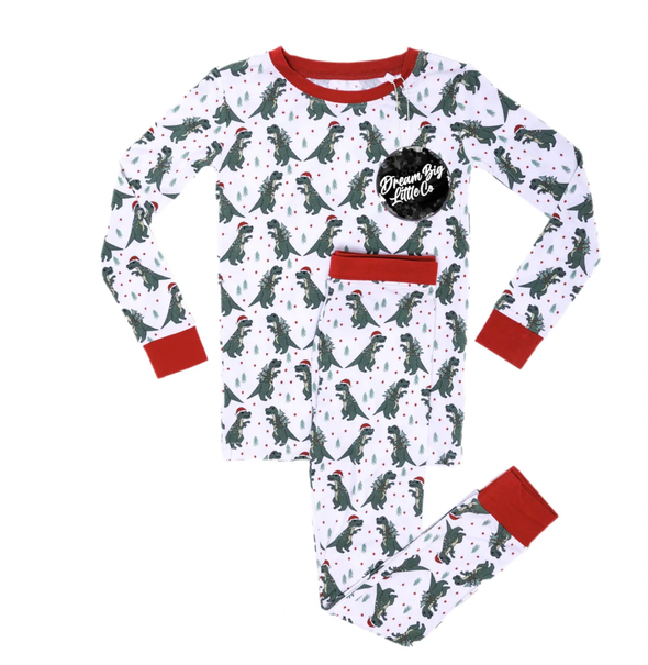 Dream Big Little Co - Santasaurus Dream PJ Set