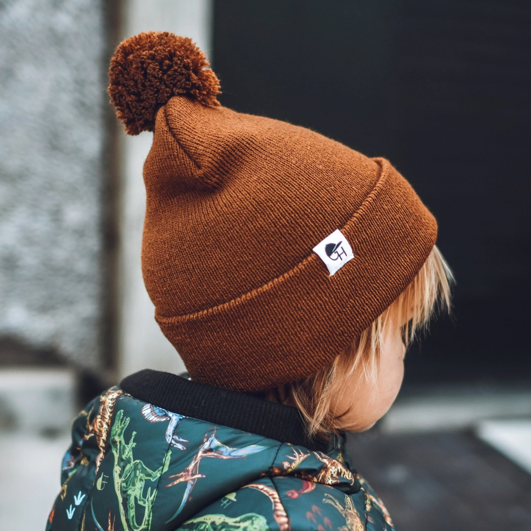 George Hats - Pom Beanie in Camel