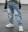 Little Bipsy - Relaxed Fit Distressed Denim
